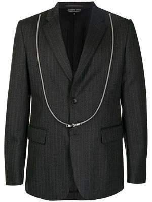 Comme Des Garçons Homme Deux zip-detail single-breasted blazer - Grey