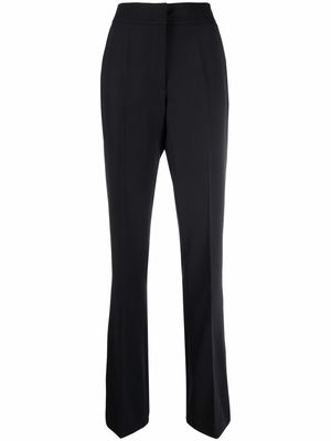 Genny high-waisted flared trousers - Black