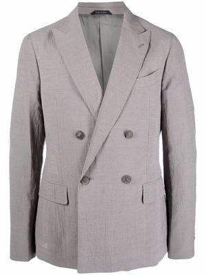 Giorgio Armani double-breasted blazer - Grey