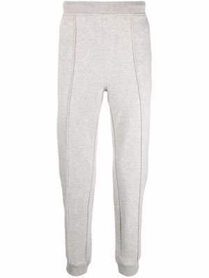 Corneliani piped-trim cotton sweatpants - Grey
