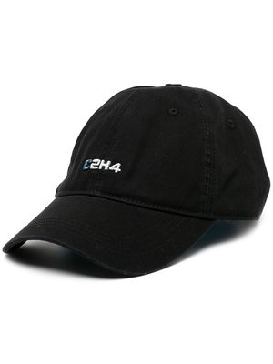 C2h4 embroidered-logo baseball cap - Black