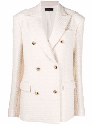 AMIRI knitted double-breasted blazer - Neutrals