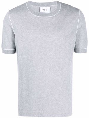 D4.0 crew-neck fitted T-shirt - Grey