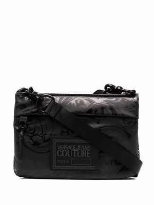 Versace Jeans Couture Barocco-print messenger bag - Black