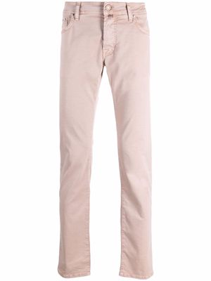 Jacob Cohen low-rise ribbed trousers - Pink