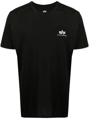 Alpha Industries logo-print short-sleeve T-shirt - Black