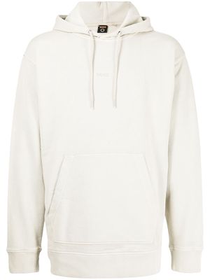 BOSS logo-print hoodie - Brown