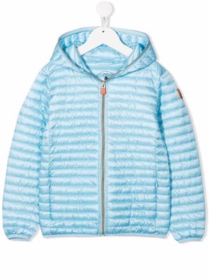 Save The Duck zip-up padded jacket - Blue