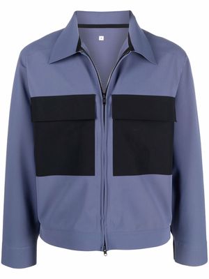 GR10K bonded shirt jacket - Blue