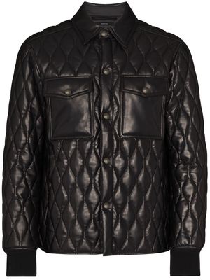TOM FORD quilted shirt jacket - Black