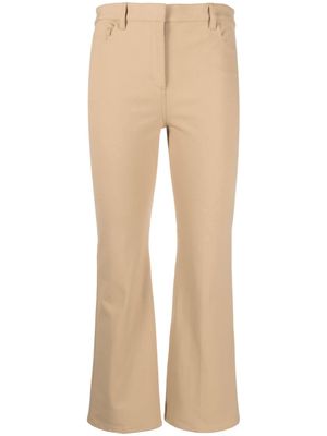 Theory mid-rise cropped trousers - Brown