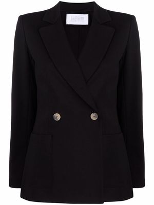Harris Wharf London notched-lapel double-breasted jacket - Black