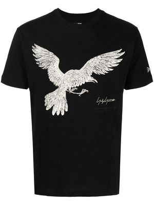 Yohji Yamamoto raven-print T-shirt - Black