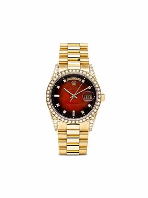Rolex 1996 pre-owned Day-Date 36mm - Red
