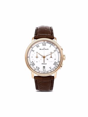 Blancpain pre-owned Villeret Chronographe Flyback Pulsometre 43mm - White