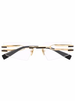 Balmain Eyewear Fixe rimless glasses - Gold