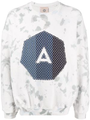 Alchemist logo crew-neck sweatshirt - White