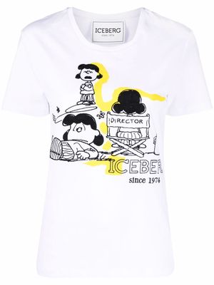 Iceberg cartoon-print crew-neck T-shirt - White
