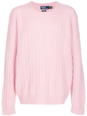 Polo Ralph Lauren cable-knit oversized cashmere jumper - Pink