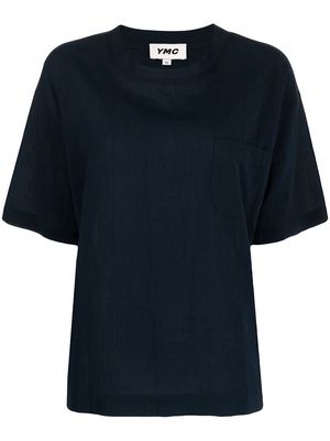 YMC Triple cotton T-shirt - Blue