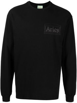 Aries Temple long-sleeve T-shirt - Black