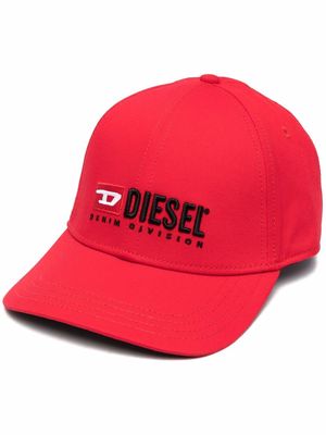 Diesel embroidered logo baseball cap