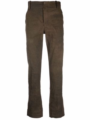 Uma Wang straight-leg chino trousers - Brown