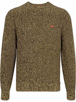 Supreme melange rib knit sweatshirt - Brown