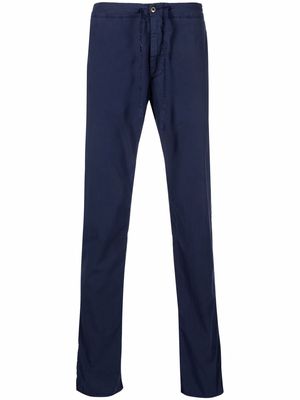 Incotex drawstring slim-fit trousers - Blue