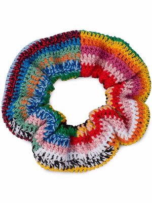 Miu Miu crochet hair scrunchie - Blue