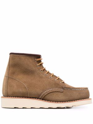 Red Wing Shoes lace-up suede ankle boots - Neutrals