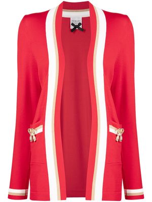 Edward Achour Paris long-sleeved cardigan - Red