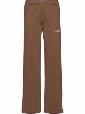 Valentino logo-print track pants - Brown