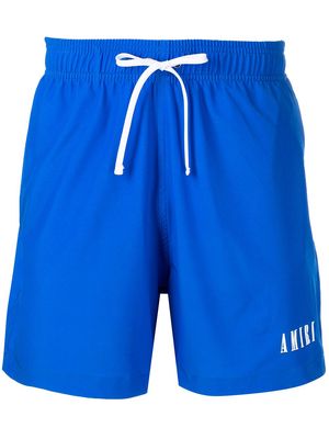 AMIRI logo-print swimming shorts - Blue