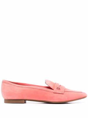 Tommy Hilfiger crossover strap detail loafers - Pink