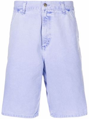 Carhartt WIP logo-patch denim shorts - Blue