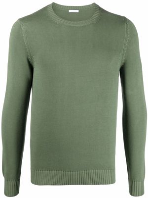 Malo purl-knit cotton jumper - Green