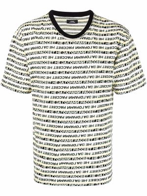 PACCBET logo-print organic-cotton T-shirt - Yellow