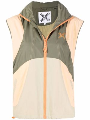 Kenzo chest logo-print vest - Green