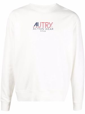 Autry logo-print sweatshirt - White