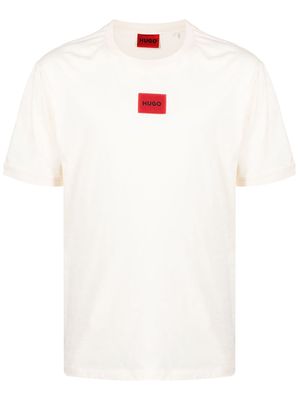 HUGO logo-print T-shirt - Yellow