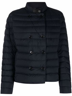 Moorer double-breasted puffer jacket - Blue