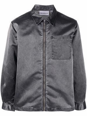 Han Kjøbenhavn zipped shirt jacket - Grey
