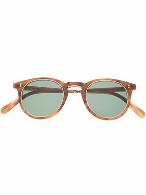 Garrett Leight square tinted sunglasses - Brown