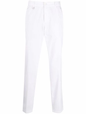 BOSS slim-cut chino trousers - White