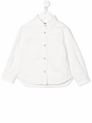 Scotch & Soda buttoned shirt jacket - White