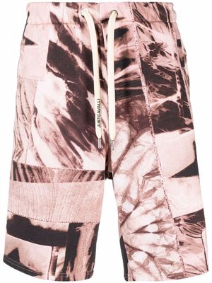 Just Cavalli abstract-print cotton Bermuda shorts - Neutrals
