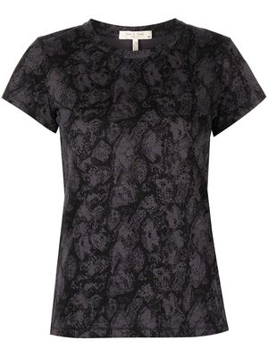 Rag & Bone all-over snake-print T-shirt - Black