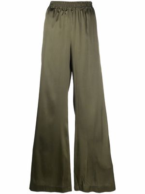Gianluca Capannolo wide-leg elasticated trousers - Green