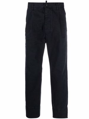 Dsquared2 straight-leg chino trousers - Blue